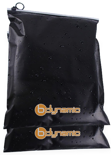 Biodegradable Black Plastic Packaging Bag Compostable Pla Corn Starch Zipper